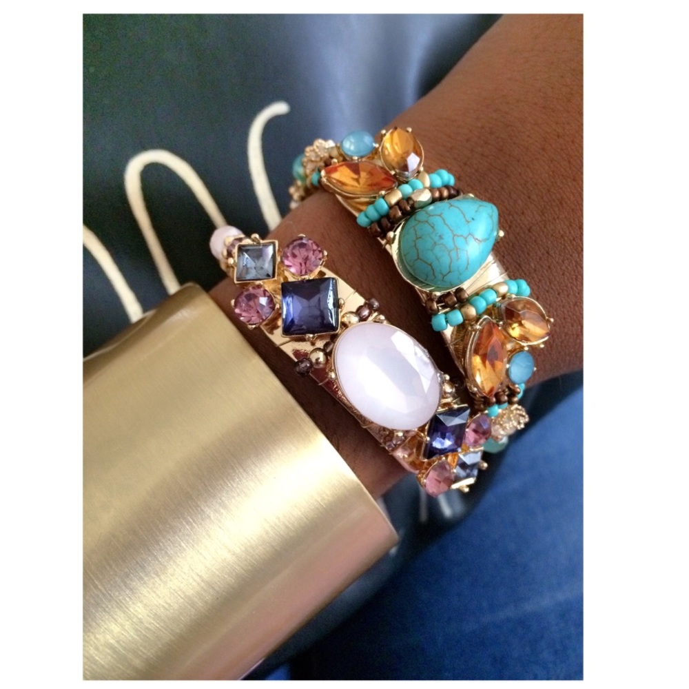 Bejeweled | Multi-color stone | Bangle